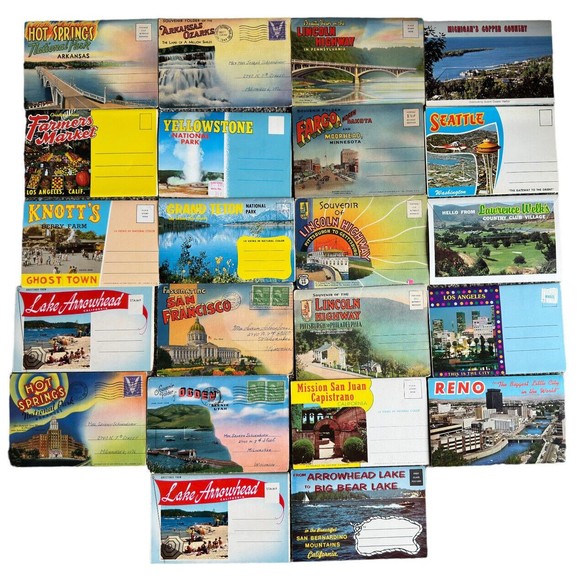 Lot of 22 Vintage Postcards USA States Parks Postcard Ephemera - Picture 2 of 8